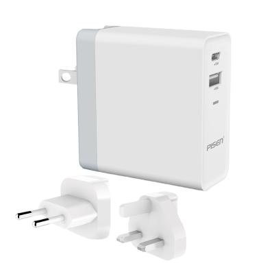 China High Quality Pisen TS-C085 Wall Travel Charger 2 Ports USB-C Smart Travel Adapter With EU US UK Plug for sale