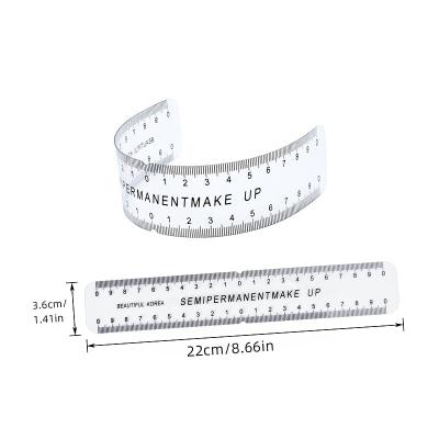 China Eyebrow Tattoo Shaping Adhesive Design PMU Sticker Eyebrow Tattoo Makeup Ruler Permanent Microblading Precise Measuring Permanent Disposable Tool for sale