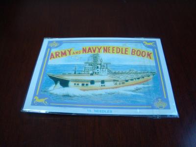 China 3#,   4#  Steel Family Hand Sewing Needles Threader Army and Navy Needle Book for sale