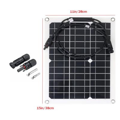 China Flexible Solar Panels Customized 15 Watt Flexible Solar Panel Photovoltaic for Boat Roof Energy Storage Household System for sale