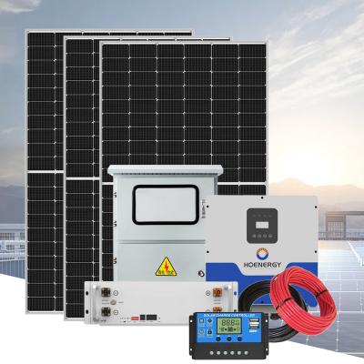 China Home Complete set 10000w hybrid off grid 2kw 5kw 10kw 20kw solar energy system 10 kw solar power systems for sale