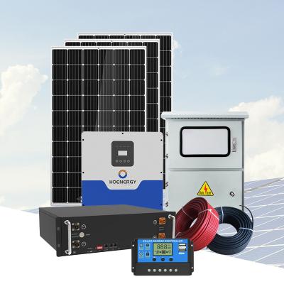 China Home Complete Set Solar Energy System 10000w Hybrid Solar System 3KW 5KW 8kw 10KW Solar Power System for Home for sale