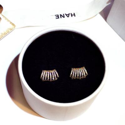 China New Fashion Design 925 Sterling Silver Trendy Cute Luxury Faux Stone Stud Earrings Geometric Jewelry WomenE002350 Korean Needle Earrings for sale