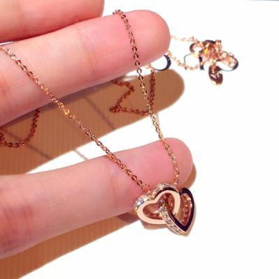 China Newcomer Fashion Choker Design Choker Necklace Jewelry Women N00427 Pretty Rhinestone Love Heart Pendant Trendy Trendy Necklace Women N00427 for sale