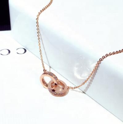 China New Arrival Trendy Necklace Design Trendy Choker Small Luminous Rhinestone Around Short Chain Pendant Necklace Jewelry WomenN00404 for sale