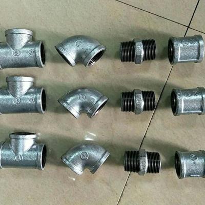 China Galvanized Malleable Iron Water Fittings Equal for sale