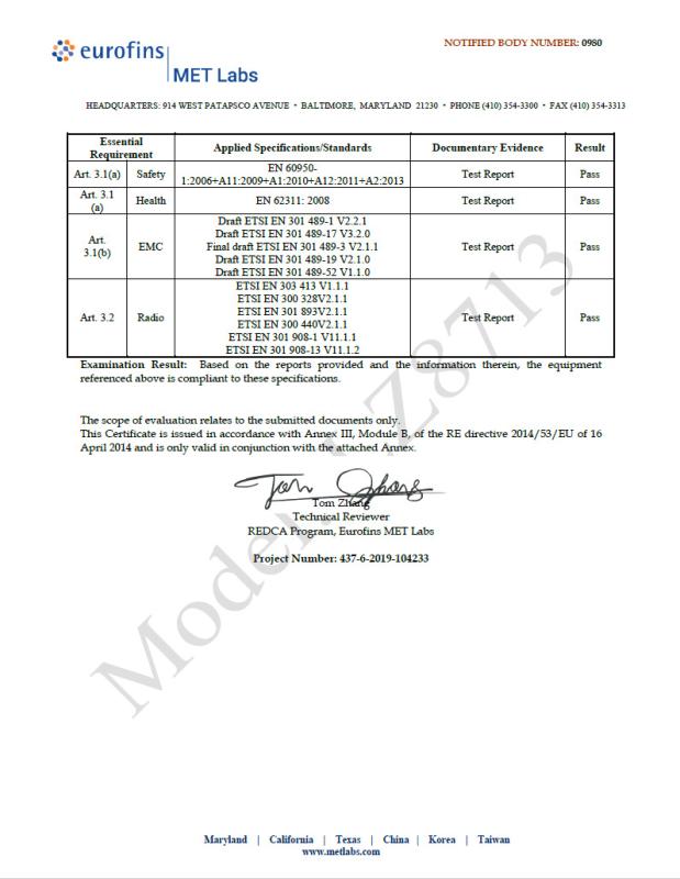 CE - Xiamen Lenz Communication Co., Ltd.