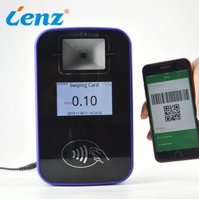 China Public Bus Auto Fare Collection System NFC QR Validator EMV L1 L2 4 Smart Card Bus Validator TFT LCD Thumb for sale