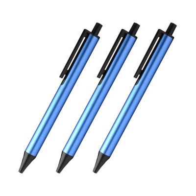 China Normal KACO TUBE Dark Blue Color Barrel Retractable Gel Ink Pens 0.5mm Fine Point, Black Ink for sale