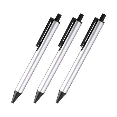 China Normal KACO TUBE White Color Barrel Retractable Gel Ink Pens 0.5mm Fine Point, Black Ink for sale