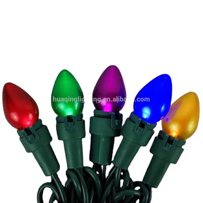 China Connect Outdoor HQ Decoration Butt Garden C3 Led String Light Outdoor Christmas Glass Bead C3 Wholesale Led Outdoor String Light for sale