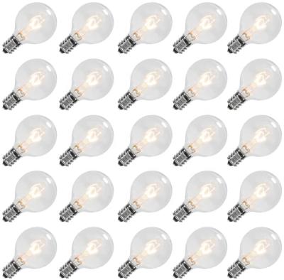 China G40 Replacement Bulb HQ G40 Replacement E12 Bulb Base For Decoration Led Outdoor Garden Christmas String Light Replacement Bulb for sale