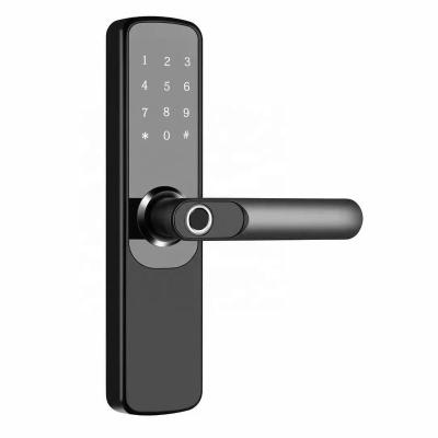 China Newest Tuya Tuya / TTlock APP Kingdom F12 Home Digital Wifi Smart Fingerprint Door Lock for sale