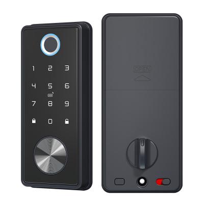 China Realm of Tuya/TTlock T1 Digital Wifi Tuya TTlock Smart Biometric Fingerprint Deadbolt Door Lock for sale