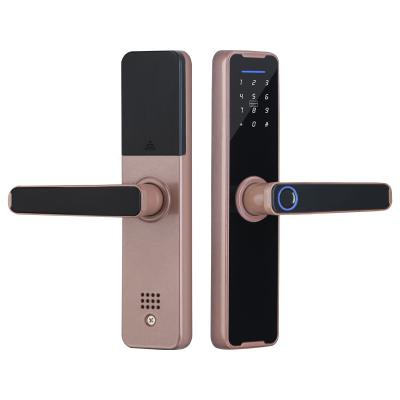 China Tuya Kingdom Y1/TTlock New Arrive Cheap Home Control Smart Fingerprint Wifi Phone Smart Door Lock for sale