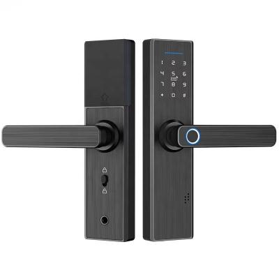 China Tuya Kingdom X1 APP Control Wireless Wooden Door Fingerprint Hot Selling Smart Door Lock/TTlock for sale