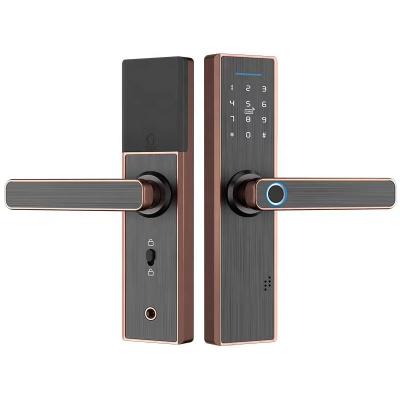 China Tuya Kingdom X1 TTlock/TTlock APP Wireless Wooden Door Smart Fingerprint Smart Door Lock for sale