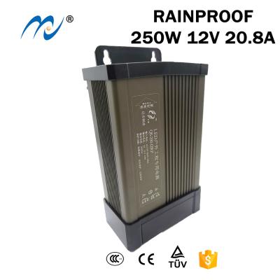 China LED Lighting New Developed Outdoor IP62 12v 20.8a 250w Rainproof Led Power Supply for sale