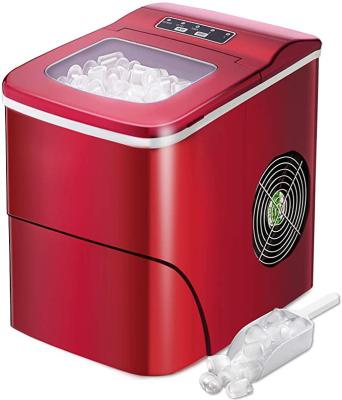 China Desktop Ice Maker, Compact Portable Automatic Ice Maker with Scoop and Basket, 9 Ice Cubes Ready in 6-8 Minutes for sale