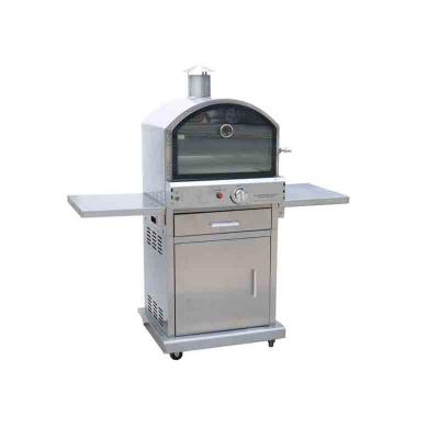 China Easily Assembled Outdoor Garden Pizza Grill Stainless Steel Buffet Gas Pizza Oven for sale