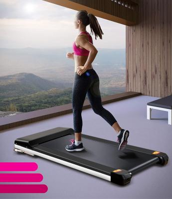 China Portable Home Electric Fitness Machine Running Portable Treadmill Under Desk Protective Walking Flat Thin Treadmill for sale