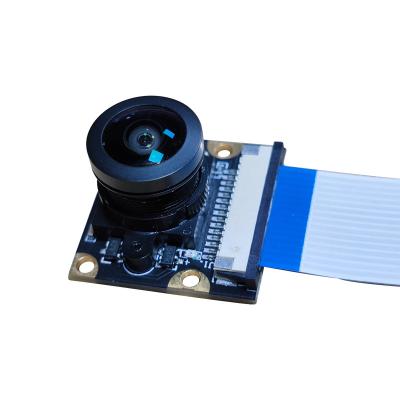 China Raspberry pi development board OV5647 chip 5MP raspberry pie camera module is suitable for raspberry pi 3/4 generation motherboard 160 degree fisheye lens for sale