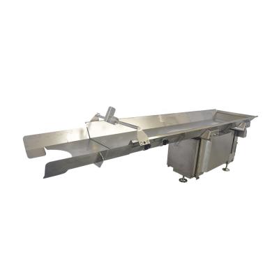 China Easy to use and clean fast Rui Packing RFE-100 stainless steel rear conveyor for crispy product like potato chips biscuit cookie for sale