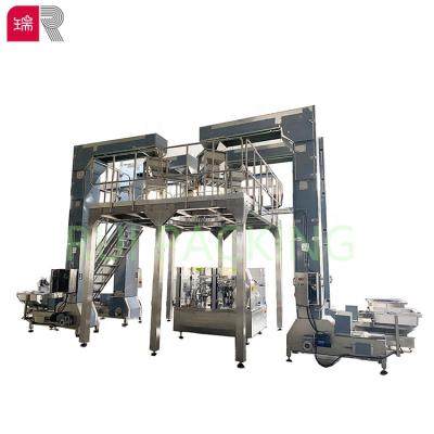 China Easy to operate and multi functional automatic rotary candy candy packing machine Rui Packing R8-200 for premade doypack bag for sale