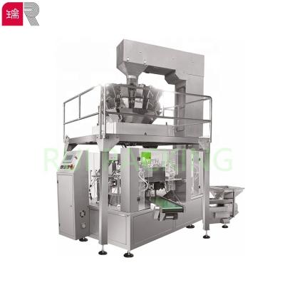 China Easy to operate and multi functional automatic rotary candy candy packing machine Rui Packing R8-200 for premade doypack bag for sale