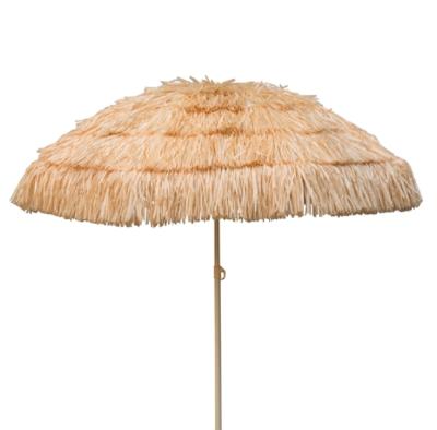 China Hot Selling Traditional Hawaii Thath Umbrella Parasol Polynesian Dance Beach Umbrella Traditional Popular Polyester for sale