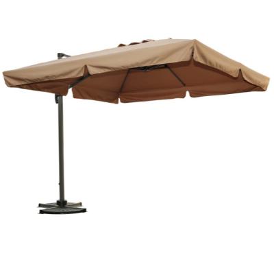 China Traditional Large Square Top Umbrella Double Pole Side Umbrella 3m*3m Aluminum Umbrella Roma Umbrella for sale