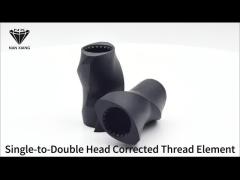 Single-to-Double Head Corrected Thread Element