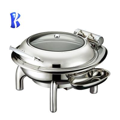 China Factory Modern Desgin OKEY Spring Adjustable Temperature Catering Serving Dishes Shake Food Warmer Electric Chafing Dish for sale