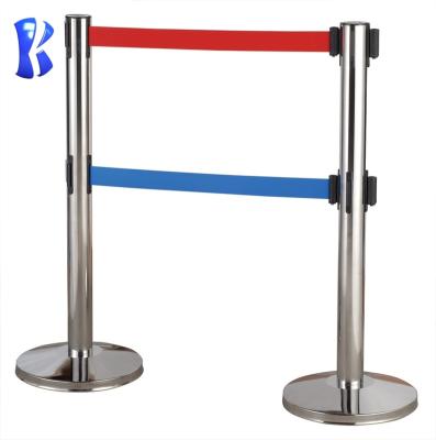 China Any Place Need Hot Sales Crowd Control Stainless Steel Belt Retractable Crowd Control Barrier Queue Rack for sale