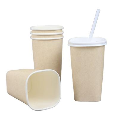 China Eco Friendly Disposable Customizable Disposable paper soup cup with lid custom printing eco friendly cups for soup Wholesale Printing 8oz 12oz 16oz Single Wall Dispo for sale