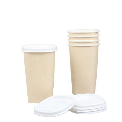 China Eco Friendly Disposable Customizable Disposable paper soup cup with lid custom printing eco friendly cups for soup Wholesale Printing 8oz 16oz Single Wall Dispo for sale