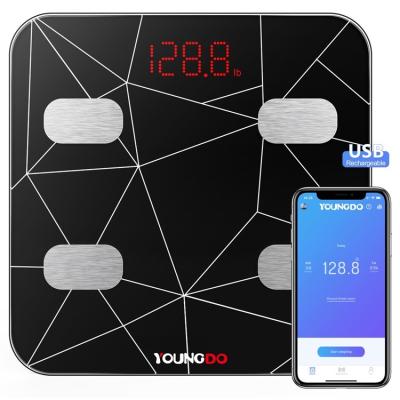 China Viable Digital Yard Scale Body Glass Display Electronic Body Fat Measurement Scales for sale