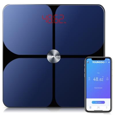 China YOUNGDO Bathroom Body Fat Balance Smart Portable Weight Scale Digital Viable Electronic Weighing Personal Scale for sale