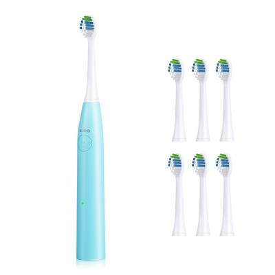 China Teeth Cleaning 360 Sonic Electric Toothbrush Replacement 6 Heads Rechargeable 5 Speed ​​Electric Toothbrush Sonic Electric Toothbrush For Adult for sale