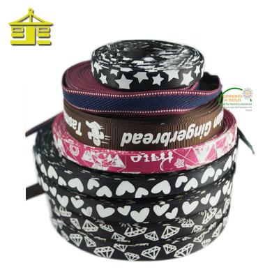 China Wholesale Custom Nylon Xmas Printed Christmas Printed Ribbon Viable Fashion Printed Textile From China Supplier for sale