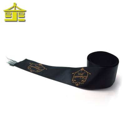 China Simple wholesale decorative pattern face decoration woven grosgrain satin custom silk printed ribbon silk printed ribbon for sale