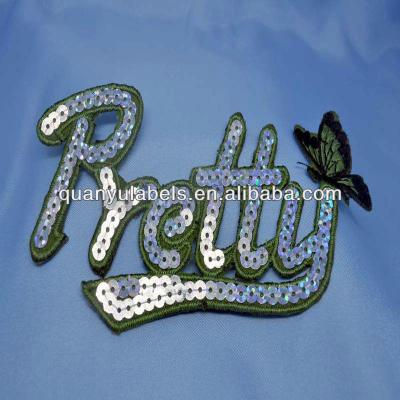 China Washable Free Design Sequins Embroidery Patches for sale