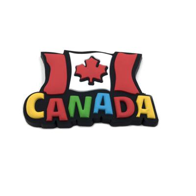 China Soft Custom PVC Canada Fridge Magnet Souvenir Tourist Promotion Gifts for sale