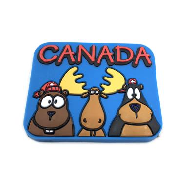 China New Animal 3d Fridge Magnet Custom Packing Soft PVC Custom Fridge Magnets For Kids for sale