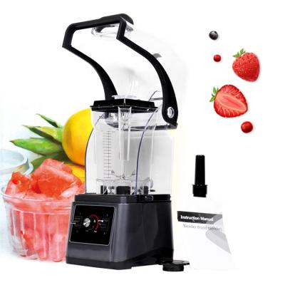 China Ice Crushing Heavy Duty Soundproof Cover New Hot Selling Professional Fruit Blender for sale