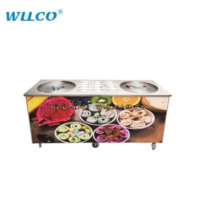 China Cold Stone Ice Cream Machine Deep Fry Ice Cream Roll Pan Machine Malaysia for sale