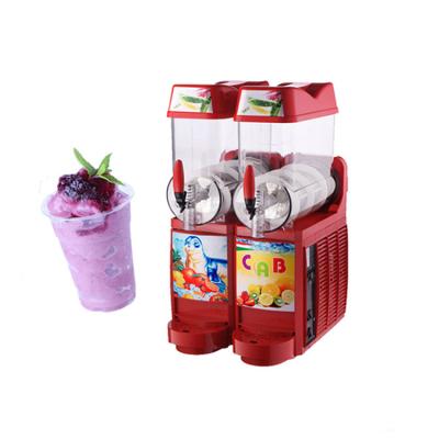 China High Quality Table Model 2 Tank Granita Slush Machine With Fast Cooling Speed for sale