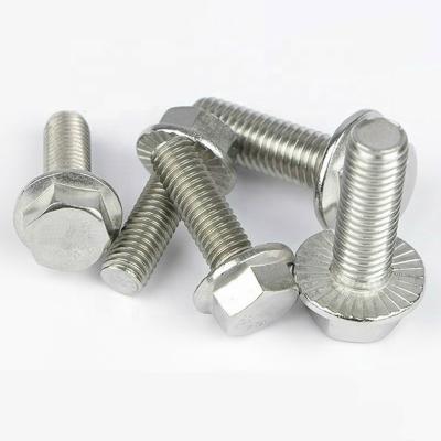 China 304 Stainless Steel Flange Bolts Hex Flange Bolts M8 M10 for sale