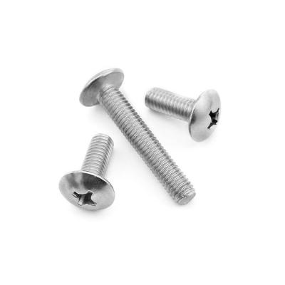 China Flat Pan HSL Big Head Machine Screw Cross Recessed Machine Screw 304 Stainless Steel Screw Cross MONEL ALLOY MONEL 400 K500 for sale