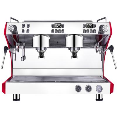 China Hotel Mode Commercial Easy Operation Dual Group Coffee Maker Espresso Coffee Machine for sale